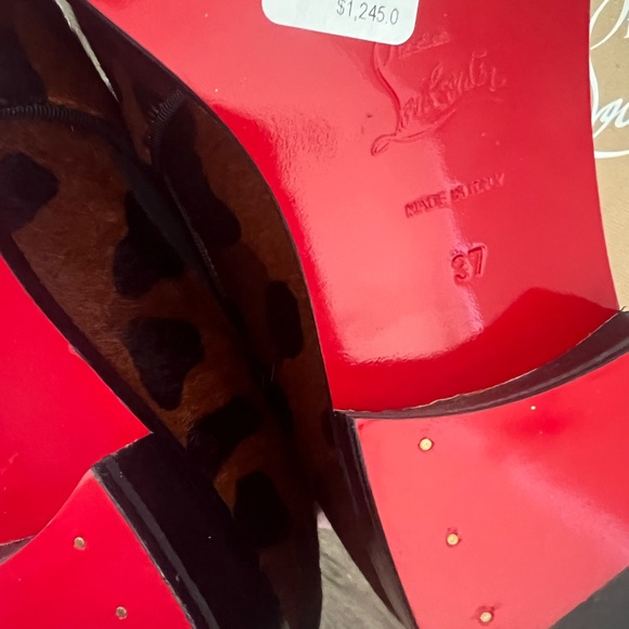 Brand new with box Christian Louboutin marmada Chelsea booties pony hair foxy - Picture 13 of 15